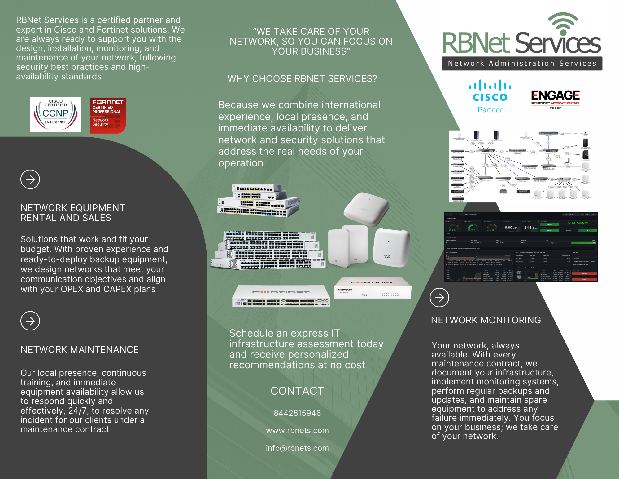 Enterprise network design and security solutions with Cisco and Fortinet by RBNet Services